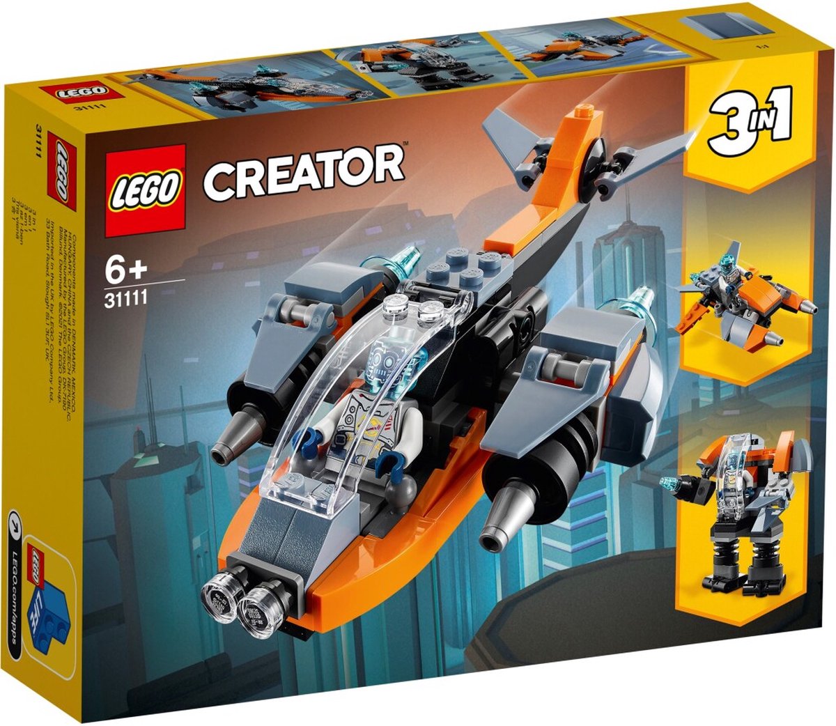LEGO Creator Cyber Drone - 31111 | bol.com