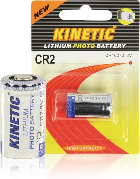 Kinetic Battery oplaadbare batterijen/accu's CR2 - KINETIC
