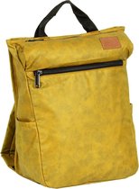 New-Rebels® Waxed Backpack | Rugtas Mosterdgeel