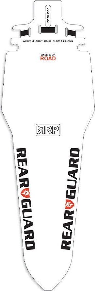 Rapidracerproducts Spatbord Rearguard Road 23 Cm Wit