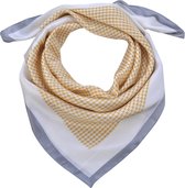 Clayre & Eef sjaal 70x70cm geel