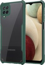 Shieldcase telefoonhoesje geschikt voor Samsung Galaxy A12 bumper case - groen
