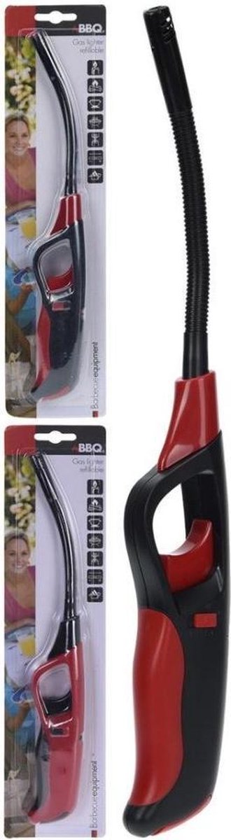 Goedkoopste Flexibele Navulbare BBQ Aansteker met Kinderslot 28,5 cm Assorti