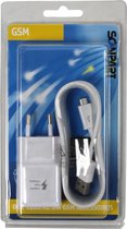 Snellader Samsung Micro-USB 2 Ampere 150 CM - Origineel - Wit