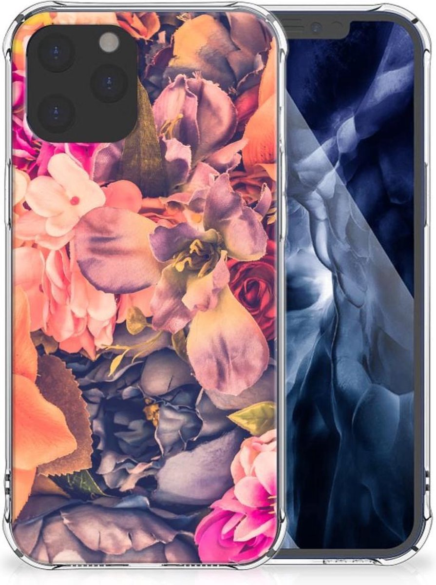 TPU Case Anti-Shock voor iPhone 12 Pro Max Case Bosje Bloemen