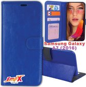 EmpX Telefoonhoesje - Book Case - Geschikt Voor Samsung Galaxy A7 (2016) - Blauw