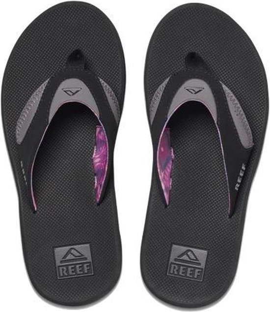 Chaussons Reef Fanning Femme - Noir / Gris - Taille 41