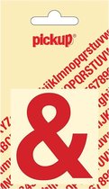 Pickup plakletter Helvetica 60 mm - rood &