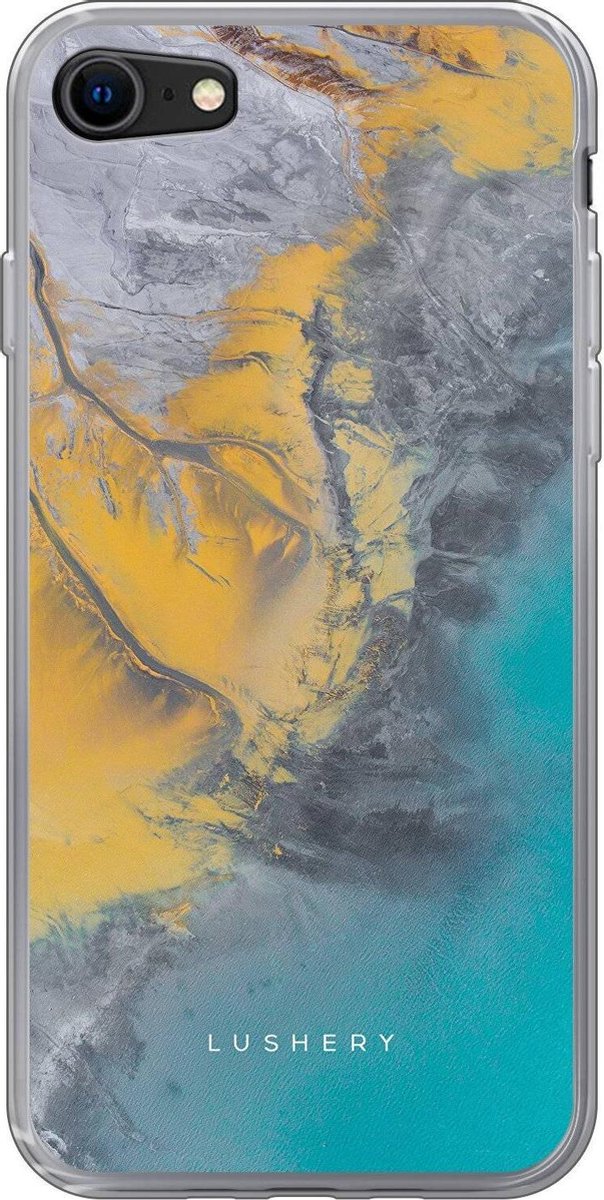 Lushery Hard Case voor iPhone SE (2020) - Azure Shore