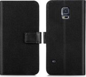 iMoshion Luxe Canvas Booktype Samsung Galaxy S5 (Plus) / Neo hoesje - Zwart