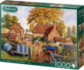 Falcon puzzel Autumn On The Farm - Legpuzzel - 1000 stukjes