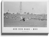 Walljar - ADO Den Haag - MVV '66 - Zwart wit poster met lijst