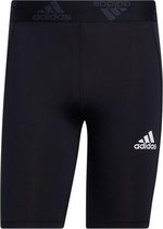 adidas Techfit Short Tight Heren - Sportbroeken - zwart - maat S