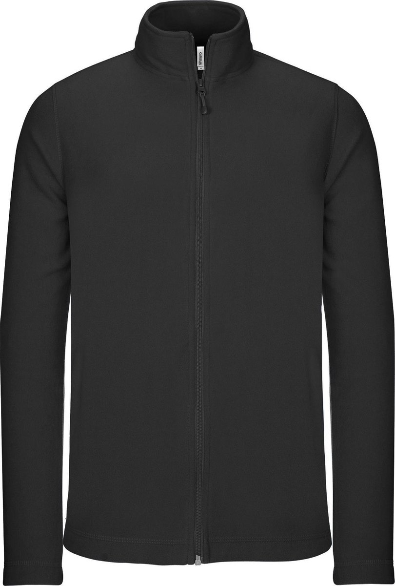 Kariban Heren Full Zip Microfleece Jasje Zwart