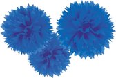 Amscan Pompoms Feestdecoratie 40,6 Cm 3 Stuks Blauw
