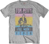 Tom Petty Heren Tshirt -S- Full Moon Fever Grijs