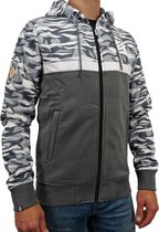 BRUTAL® Hoodie Heren Grijs - Vest Heren - Met Rits - Met Capuchon - Maat L