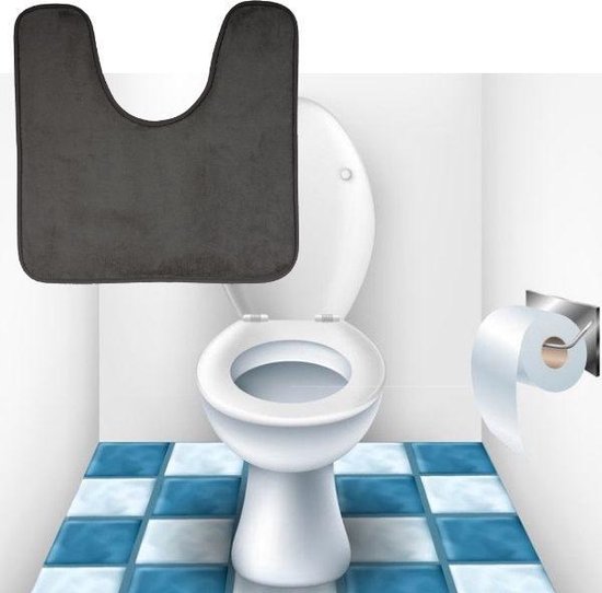 Decopatent® Tapis de Toilettes - Tapis de toilette avec antidérapant - Wc / Tapis  de... | bol.com