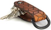 Leren Cube sleutelhouder - Zwart, Bruin, Cognac & 4 andere kleuren
