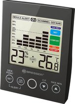 Bresser Hygrometer  - Zwart -  Met Schimmelalarm en Temperatuurweergave