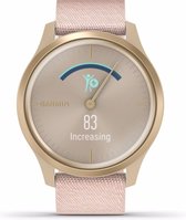 Garmin Vivomove Style Smartwatch - Echte wijzers - Verborgen touchscreen - Connected GPS - Champagne/Dust Rose