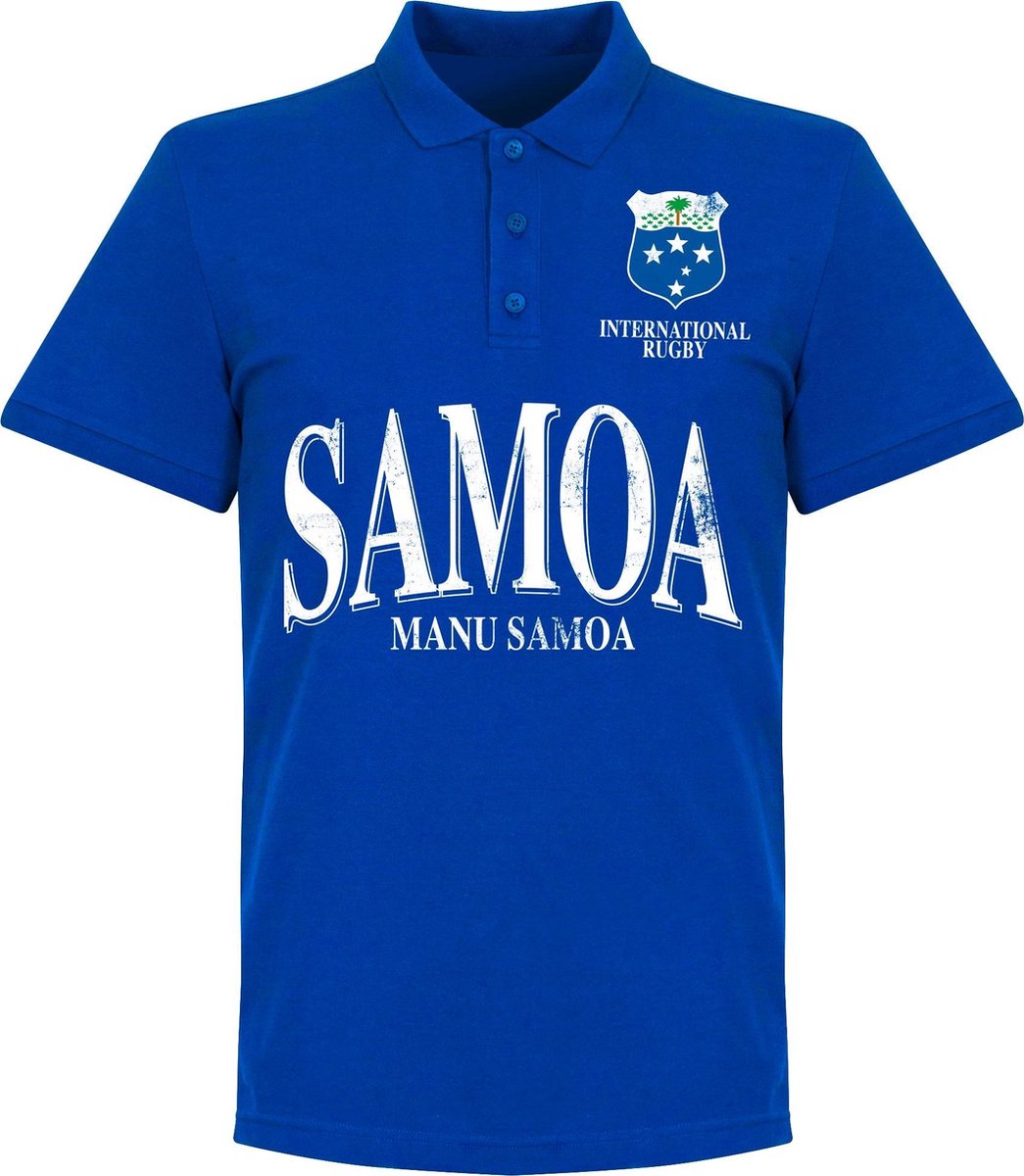 Samoa Rugby Polo - Blauw - XXXL