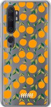 6F hoesje - geschikt voor Xiaomi Mi Note 10 -  Transparant TPU Case - Oranges #ffffff