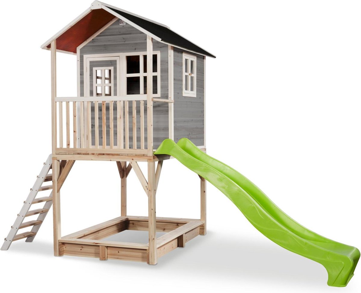 EXIT Loft 700 houten speelhuis - grijs