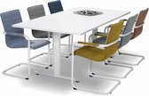Vergaderstoel Design zwart Frame of wit frame