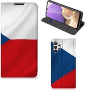 Stand Case Geschikt voor Samsung Galaxy A32 5G Smart Cover Tsjechische Vlag