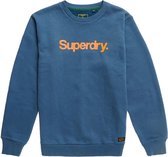 Superdry Heren Trui Canvas sweatshirt met ronde hals en Core-logo