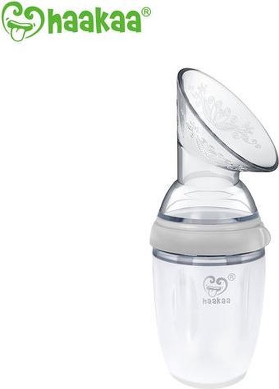  - Haakaa Siliconen Generatie 3 kolf 250ml Grijs
