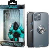 Atouchbo Bracket Case iPhone 12 en iPhone 12 Pro hoesje transparant