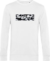 Heren Sweaters met Ballin Est. 2013 Camo Block Sweater Print - Wit - Maat L