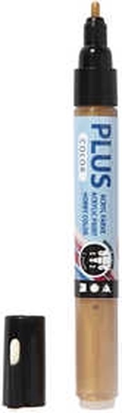 Plus marqueur de couleur. largeur de trait: 1-2 mm. L: 14,5 cm. or. 1 pièce. 5,5 ml [HOB-39852]