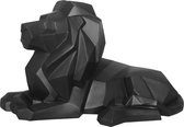 Present Time Decoratief Beeld Origami Leeuw zwart - B 35 cm