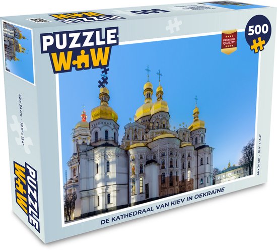 Puzzel 500 stukjes Kiev - De kathedraal van Kiev in Oekraïne - PuzzleWow  heeft... | bol.com