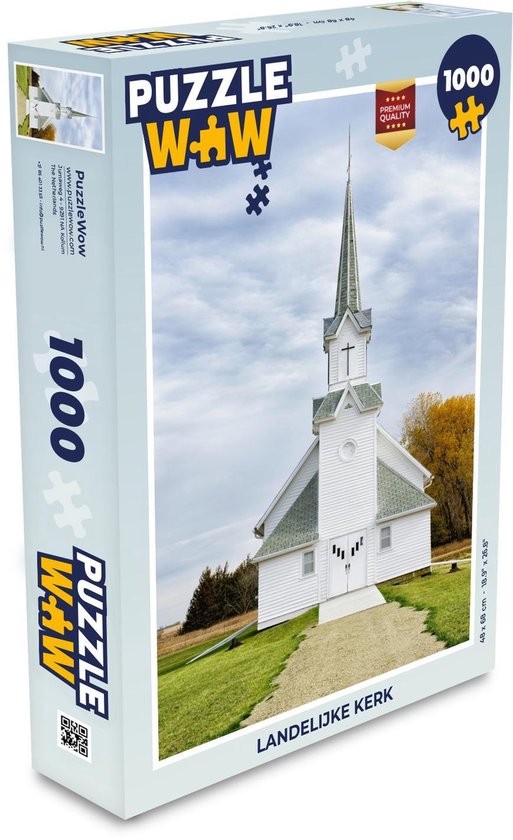 Puzzel 1000 stukjes volwassenen Kerken 1000 stukjes - Landelijke kerk -  PuzzleWow... | bol.com