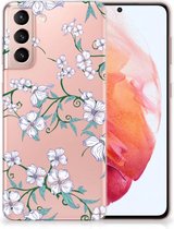 Telefoonhoesje Samsung Galaxy S21 Foto hoesje Blossom White