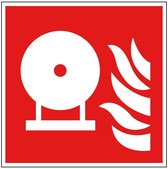 Vaste brandblusser sticker - ISO 7010 - F013 300 x 300 mm