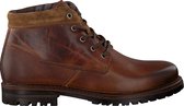 Omoda 710056 Veterboots - Laarzen Met Veters - Heren - Cognac - Maat 44