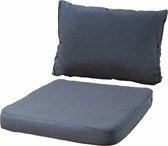 Pure Luxe Loungekussens | Outdoor Panama Grey | 73x73 + 73x40cm | Extra dik