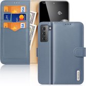 Dux Ducis Hivo Series Samsung Galaxy S21 Hoesje Book Case Blauw