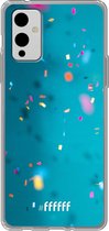 6F hoesje - geschikt voor OnePlus 9 -  Transparant TPU Case - Confetti #ffffff