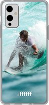 6F hoesje - geschikt voor OnePlus 9 -  Transparant TPU Case - Boy Surfing #ffffff