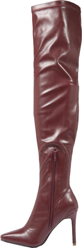 4Th & Reckless overknee laarzen rubie Bordeaux-5 (38) | bol.com