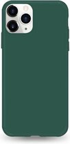 Samsung Galaxy A21 siliconen hoesje - Leger Groen - shock proof hoes case cover - Telefoonhoesje met leuke kleur -