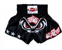 Ali's Fightgear TTBA-15 - Kickboks broekje met witte sterren maat XL