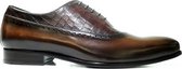 Van Driel Exclusive Nette Schoenen DJP 013 Bruin Cognac 44.5