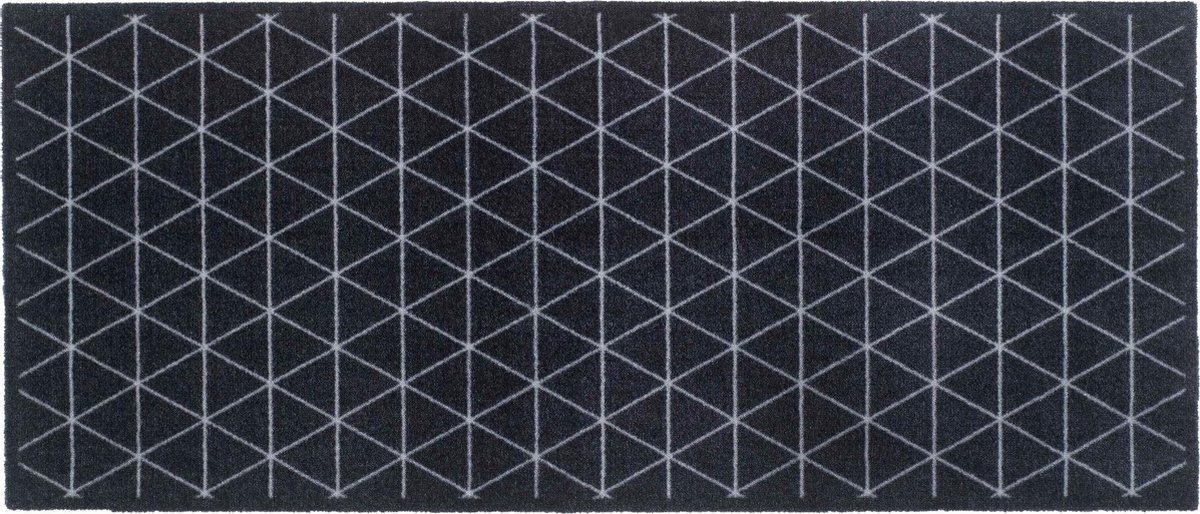 MD Entree - Design mat - Universal - Triangle Silver - 67 x 150 cm